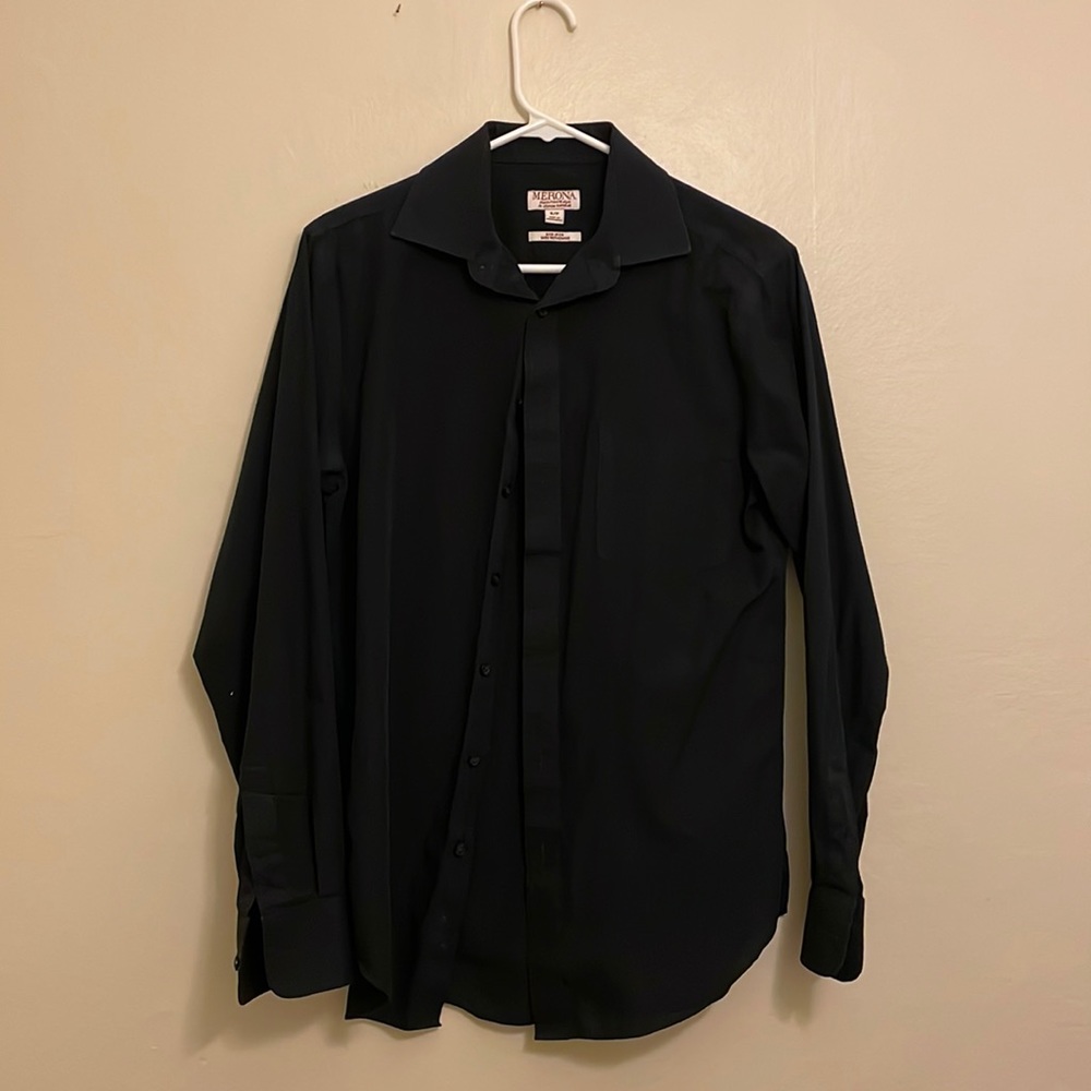 Merona Black Button Down